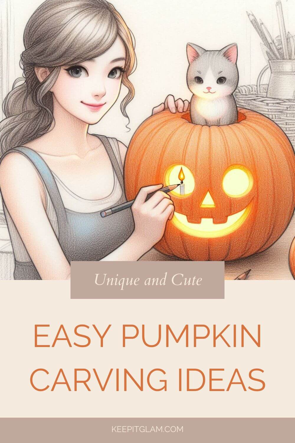 10 Easy Pumpkin Carving Ideas for Beginners - Keep It Glam