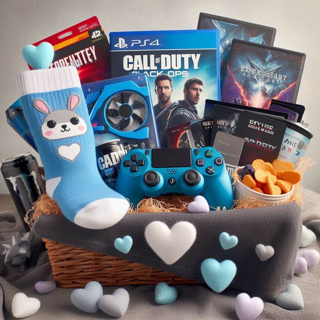 men’s Valentine’s Day basket